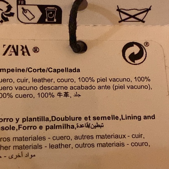 NWT. Zara Sandy Brown Studded Flat Suede Sandals. Size 6,5. - Picture 10 of 10